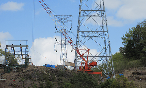 送電線工事（仮設・基礎・運搬）